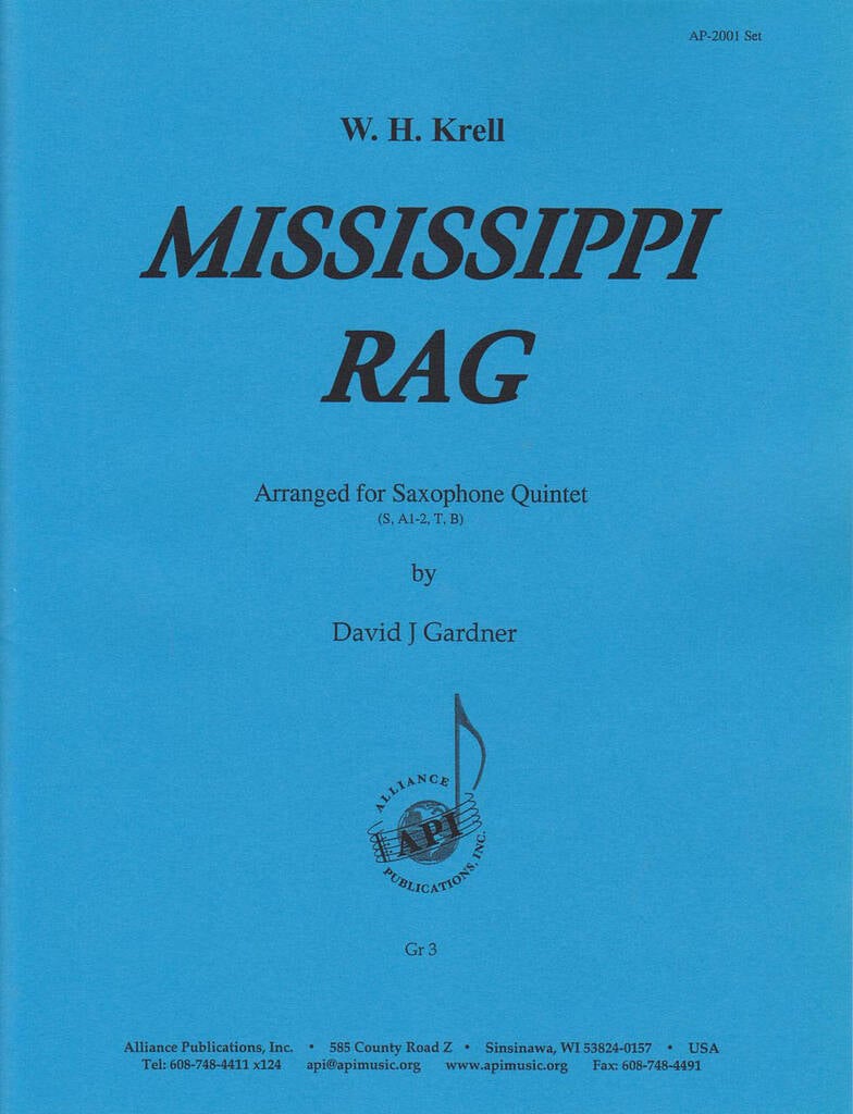 Mississippi Rag - Sax 5-saatb - Set